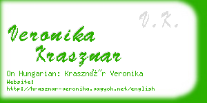 veronika krasznar business card